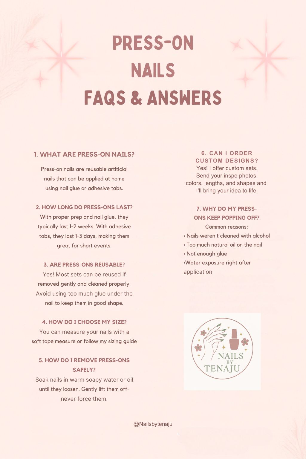 Frequently Asked Questions about Press-on Nails