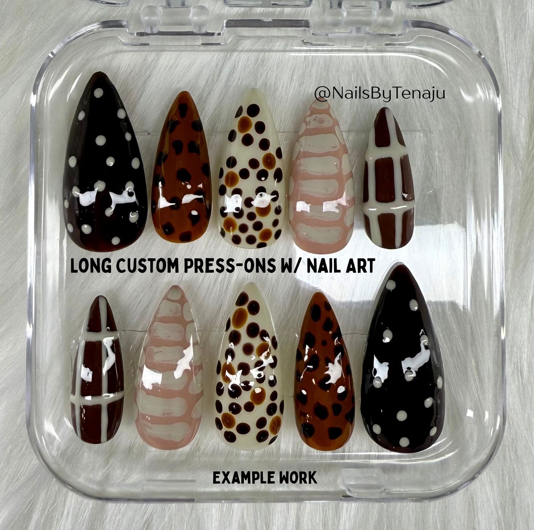 Shades of Brown Press-ons