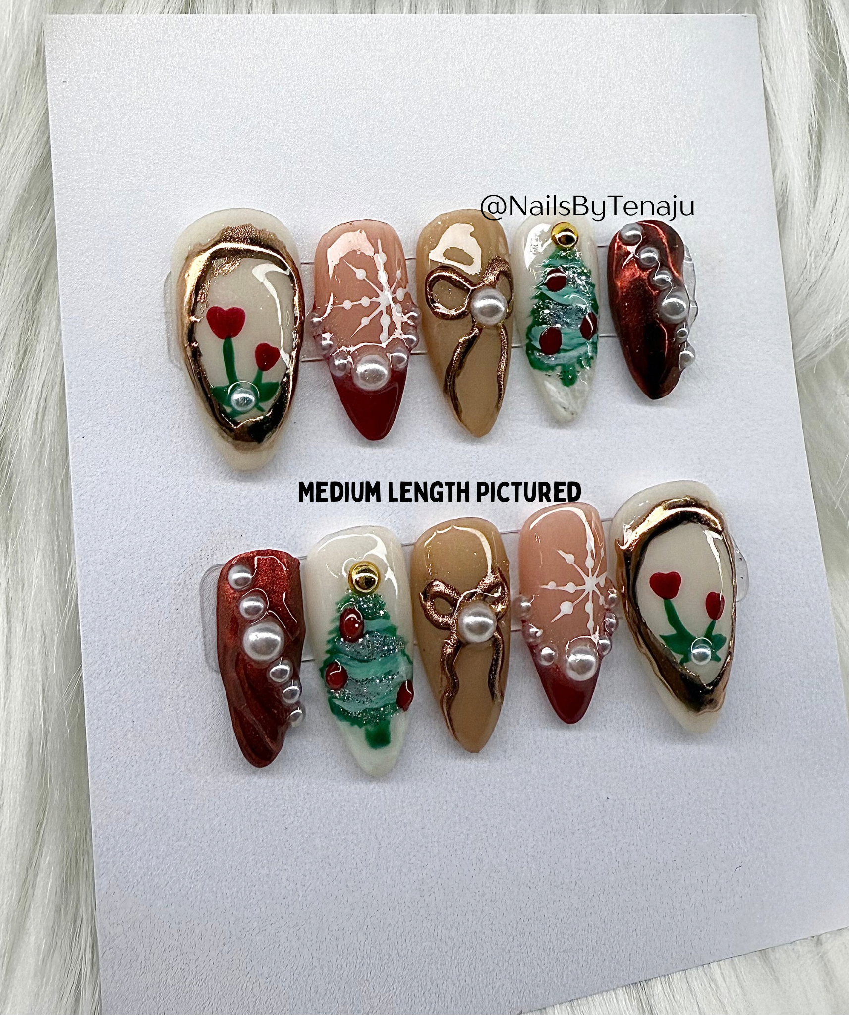 A Cutesy Christmas Press-ons